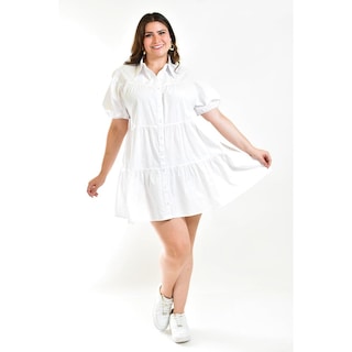 Foto 1 | Foto 1 | Vestido Roman Fashion Blanco para Mujer