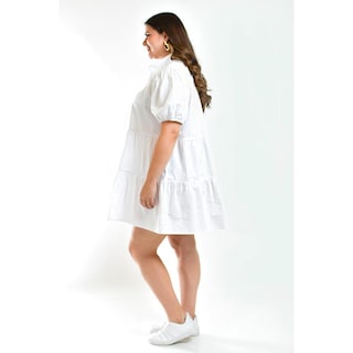 Foto 2 | Foto 2 | Vestido Roman Fashion Blanco para Mujer
