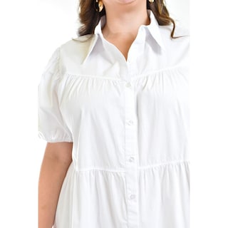 Foto 4 | Foto 4 | Vestido Roman Fashion Blanco para Mujer