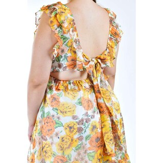 Foto 3 | Foto 3 | Vestido Roman Fashion Amarillo para Mujer
