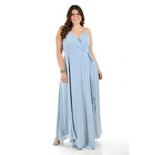 Foto 1 | Foto 1 | Vestido Largo de Fiesta Roman Fashion Tallas Extras Azul para Mujer