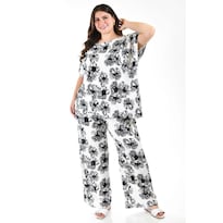 Conjunto de 2 Piezas Roman Fashion /tallas Extras 1025 Blanco