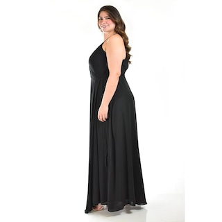 Foto 2 | Foto 2 | Vestido Largo de Fiesta Roman Fashion Negro para Mujer
