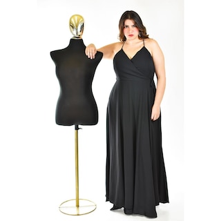 Foto 6 | Foto 6 | Vestido Largo de Fiesta Roman Fashion Negro para Mujer