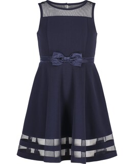 Foto 1 | Foto 1 | Vestido Calvin Klein Para Niñas, Ajustado Y Acampanado, Sin Mangas, Azul Marino, 14 Años - Venta Internacional.