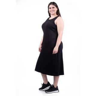 Foto 2 | Foto 2 | Vestido De Algodon Roman Fashion /tallas Extras, 137 (negro) Negro
