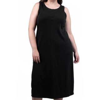 Foto 4 | Foto 4 | Vestido De Algodon Roman Fashion /tallas Extras, 137 (negro) Negro