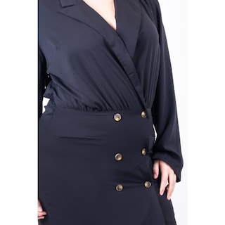 Foto 4 | Foto 4 | Vestido Tipo Blazer Roman Fashion /tallas Extras, 7948 (negro) Negro