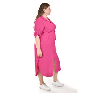 Foto 2 | Foto 2 | Vestido Largo Roman Fashion /tallas Extras, 1765 (fiusha) Fucsia