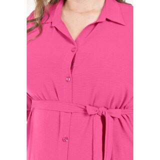 Foto 4 | Foto 4 | Vestido Largo Roman Fashion /tallas Extras, 1765 (fiusha) Fucsia
