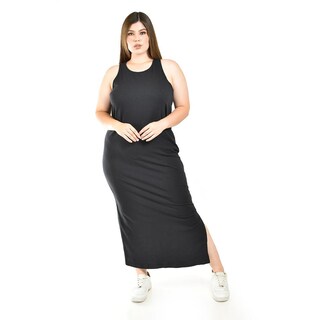 Foto 4 | Foto 4 | Maxi Vestido Sin Manga Roman Fashion /tallas Extras, 23974 (negro) Negro