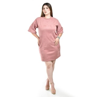 Foto 1 | Foto 1 | Vestido Oversize de Gamuza Roman Fashion para Mujer