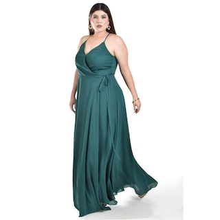Foto 2 | Foto 2 | Vestido Largo De Fiesta Roman Fashion /tallas Extras 2008 (verde Botella) Verde Oscuro
