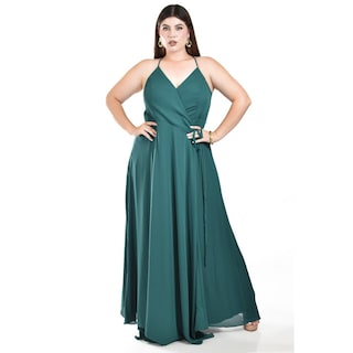 Foto 4 | Foto 4 | Vestido Largo De Fiesta Roman Fashion /tallas Extras 2008 (verde Botella) Verde Oscuro