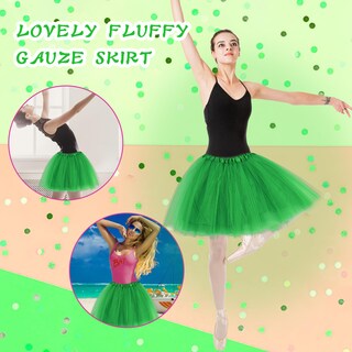 Foto 4 | Foto 4 | Falda Tutú De Tul Yolev Años 50 Vintage Burbuja Para Mujer Verde - Venta Internacional.