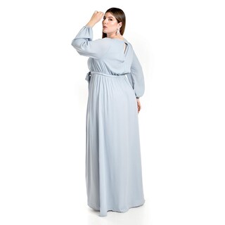 Foto 3 | Foto 3 | Vestido de Fiesta Roman Fashion Azul Cielo