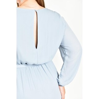 Foto 4 | Foto 4 | Vestido de Fiesta Roman Fashion Azul Cielo