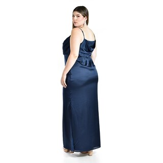 Foto 3 | Foto 3 | Vestido de Fiesta Roman Fashion Azul Marino