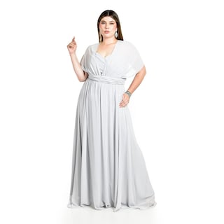 Foto 4 | Foto 4 | Vestido de Noche Roman Fashion Gris para Mujer