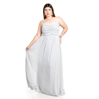 Foto 6 | Foto 6 | Vestido de Noche Roman Fashion Gris para Mujer