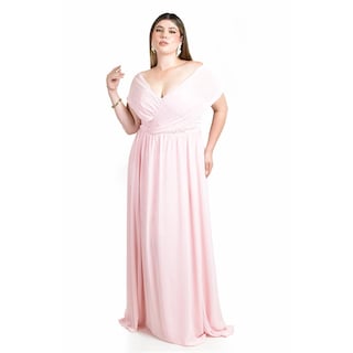 Foto 5 | Foto 5 | Vestido de Noche Roman Fashion Rosa para Mujer