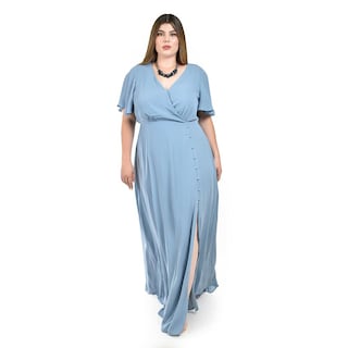 Foto 5 | Foto 5 | Vestido de Fiesta Roman Fashion Azul Claro