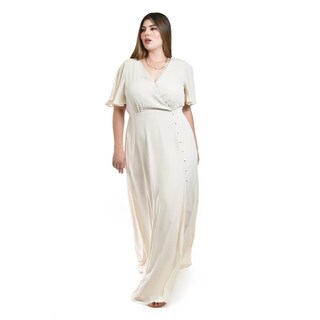 Foto 5 | Foto 5 | Vestido de Fiesta Roman Fashion Beige