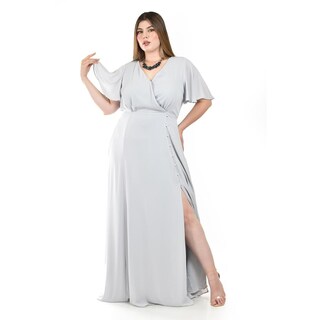 Foto 1 | Foto 1 | Vestido Largo Roman Fashion Gris