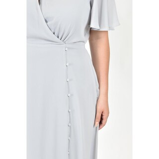 Foto 4 | Foto 4 | Vestido Largo Roman Fashion Gris