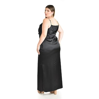 Foto 3 | Foto 3 | Vestido de Escote Drapeado Roman Fashion Negro para Mujer