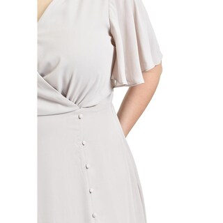 Foto 4 | Foto 4 | Vestido Largo con Abertura Roman Fashion Beige para Mujer