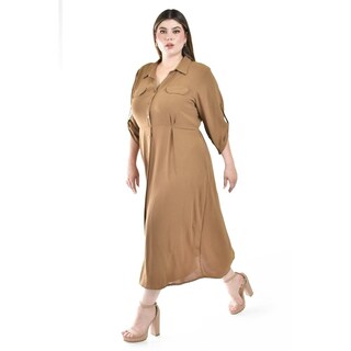 Foto 2 | Foto 2 | Vestido Camisero Midi Roman Fashion Café