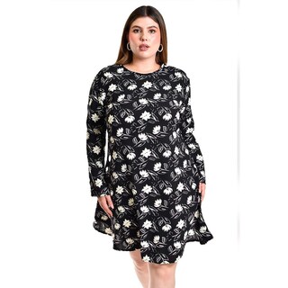 Foto 4 | Foto 4 | Vestido Floreado Roman Fashion Negro