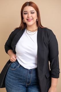 Foto 5 | Foto 5 | Blazer de Vestir María Ferré 2846 Negro para Mujer
