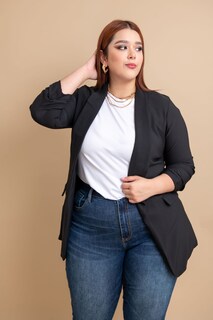 Foto 4 | Foto 4 | Blazer de Vestir María Ferré 2846 Negro para Mujer