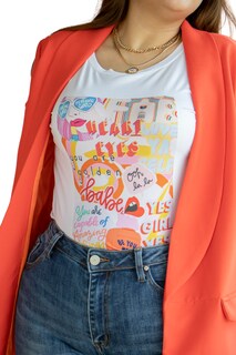 Foto 2 | Foto 2 | Blazer de Vestir María Ferré 2846 Anaranjado para Mujer