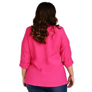 Foto 2 | Foto 2 | Blazer Manga 3/4 Roman Fashion Tallas Extras 2182 color Rosa