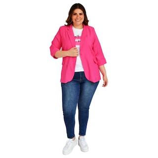 Foto 3 | Foto 3 | Blazer Manga 3/4 Roman Fashion Tallas Extras 2182 color Rosa
