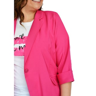 Foto 5 | Foto 5 | Blazer Manga 3/4 Roman Fashion Tallas Extras 2182 color Rosa