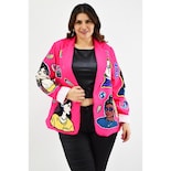 Blazer para Mujer Roman Fashion Tallas Extras Friends Fucsia