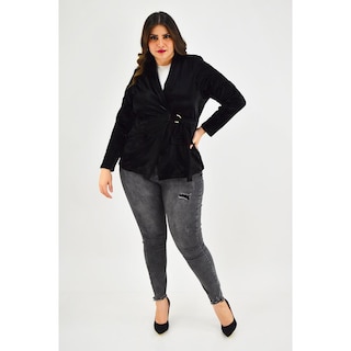 Foto 6 | Foto 6 | Blazer Roman Fashion Negro para Mujer