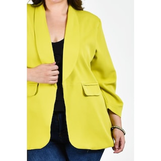 Foto 4 | Foto 4 | Blazer Manga 3/4 Roman Fashion /tallas Extras 12255 Verde Lima