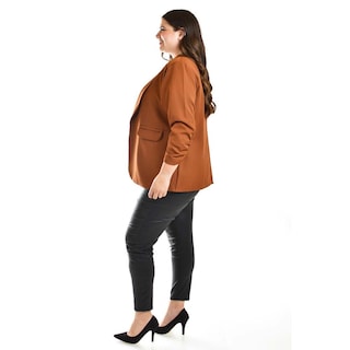 Foto 2 | Foto 2 | Blazer Manga 3/4 Roman Fashion /tallas Extras, 12255 (cafe) Cafe