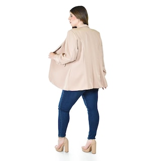 Foto 3 | Foto 3 | Blazer Manga 3/4 Roman Fashion /tallas Extras, 12255 (beige) Beige