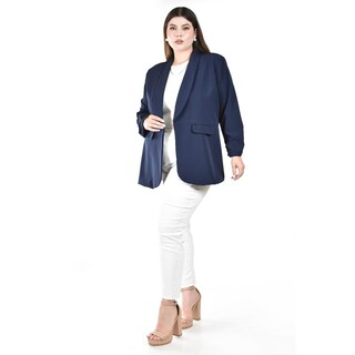 Foto 5 | Foto 5 | Blazer Manga 3/4 Roman Fashion para Mujer