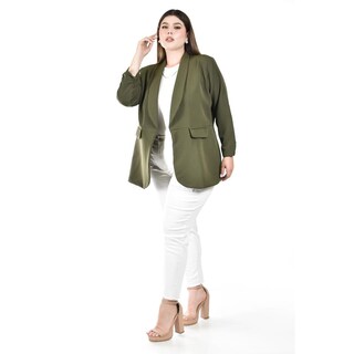 Foto 5 | Foto 5 | Blazer Verde Roman Fashion para Mujer