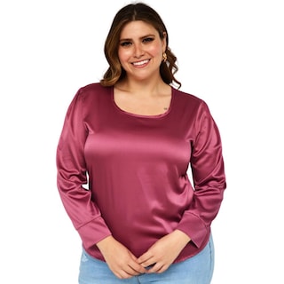 Foto 1 | Foto 1 | Blusa de Satín Roman Fashion 2130 color Púrpura