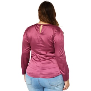 Foto 3 | Foto 3 | Blusa de Satín Roman Fashion 2130 color Púrpura