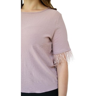 Foto 4 | Foto 4 | Blusa con Plumas Roman Fashion 3870 color Rosa