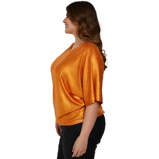 Foto 2 | Foto 2 | Blusa Oversize Roman Fashion BL-GR-1805-DORADO color Naranja Tallas Extras